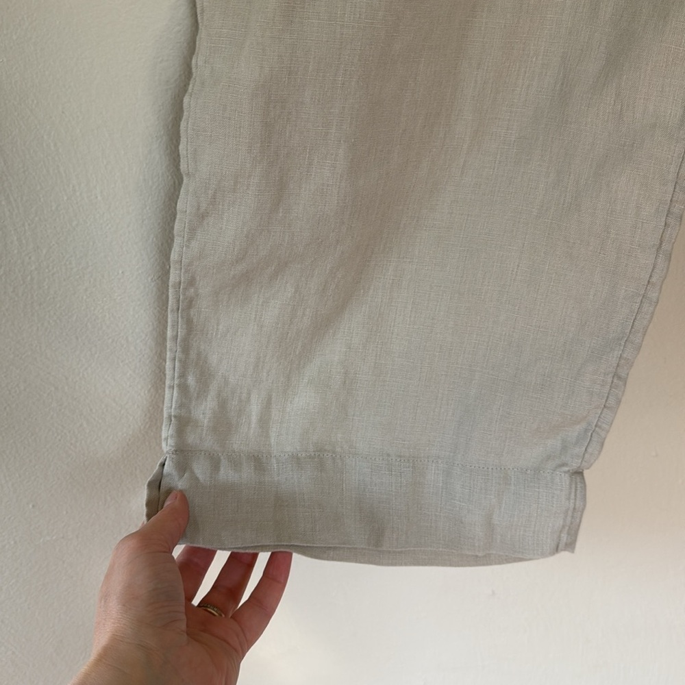 Marsh Landing Light Tan linen pants medium - Picture 4 of 10